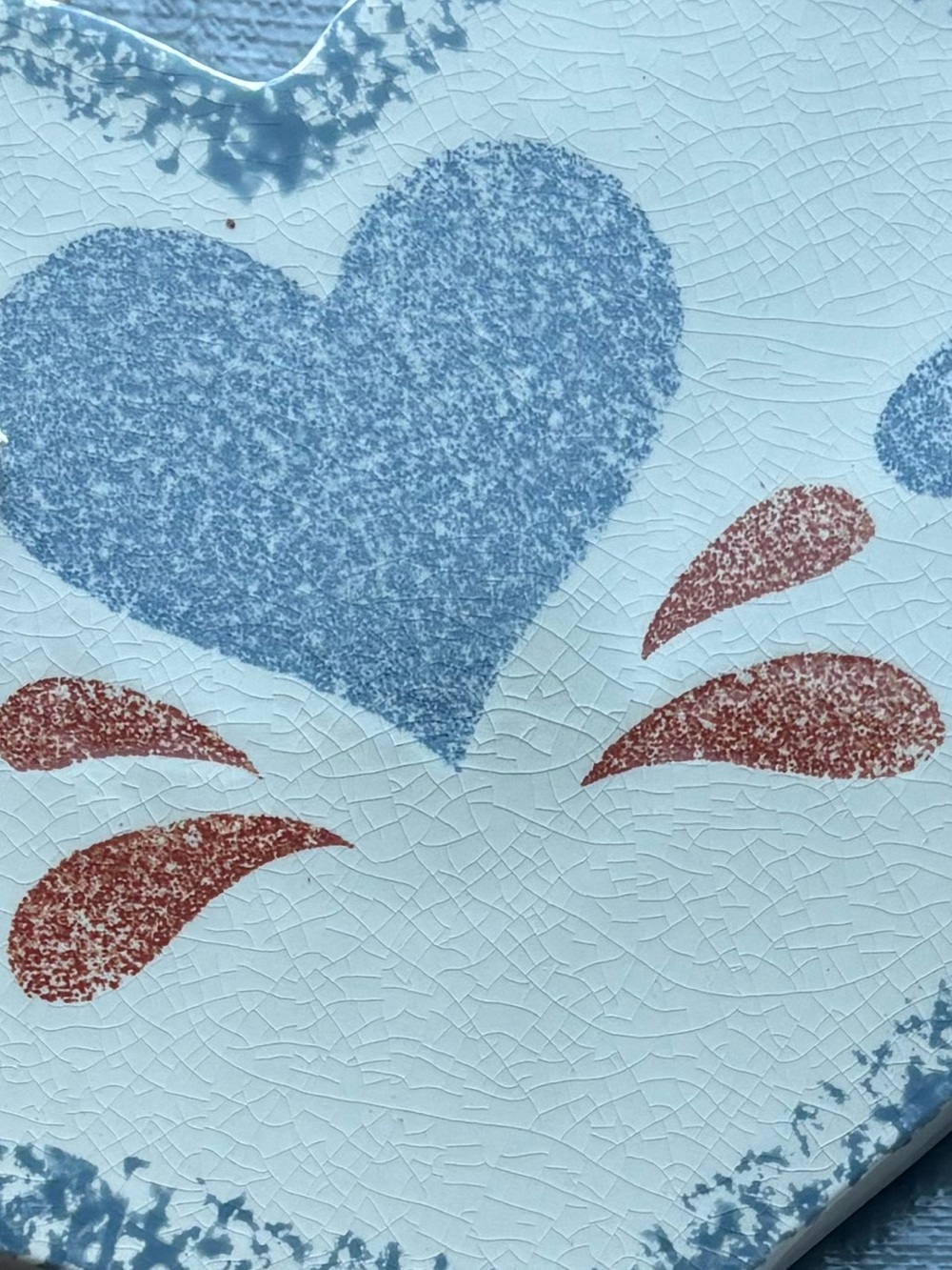80’s Country Heart Wallhanging Spoonrest Decor AS IS Final Sale